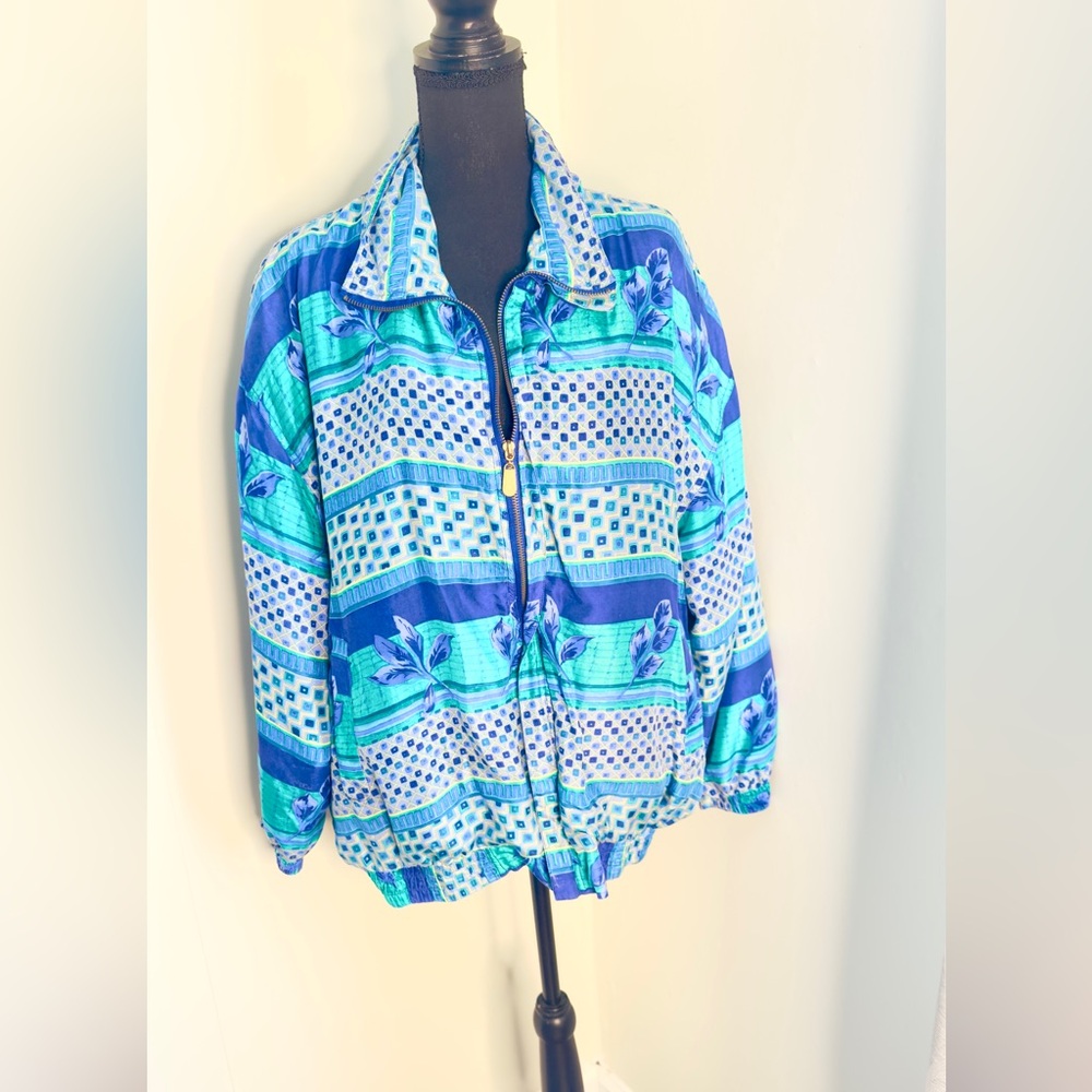 Vintage Silk Windbreaker Jacket